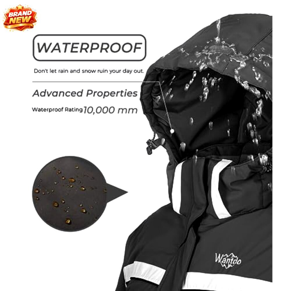 Women's Waterproof Ski Jacket Insulated Windproof Snowboarding Parka - Picture 5 of 6